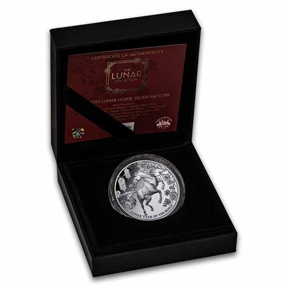 2026 Pitcairn Islands 1 oz Silver Lunar Year of the Horse Proof