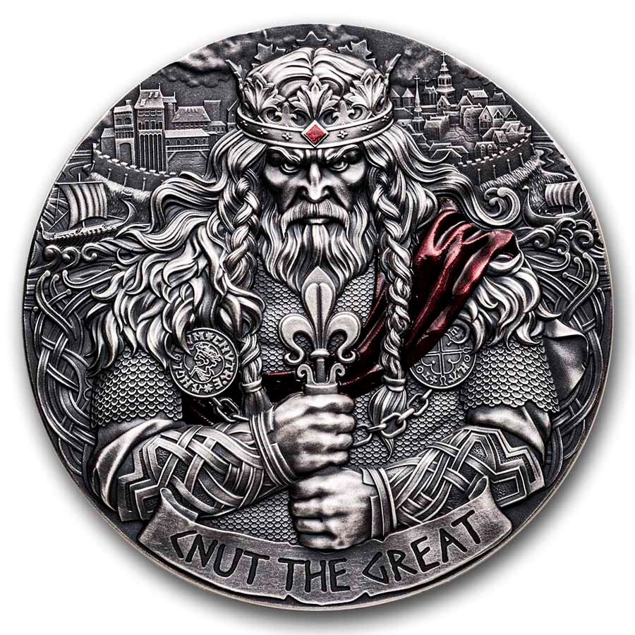 2025 Cameroon 2 oz Silver Way to Valhalla: King Cnut the Great