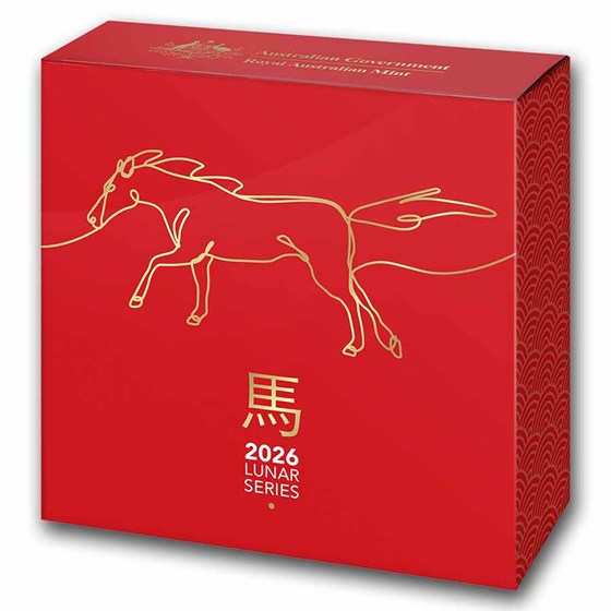 2026 Australia 1 oz Silver $5 Lunar Year of the Horse Domed Prf