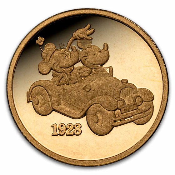 1 oz Gold Round - Hollywood Mickey (4 Piece Proof Set, #34/89)