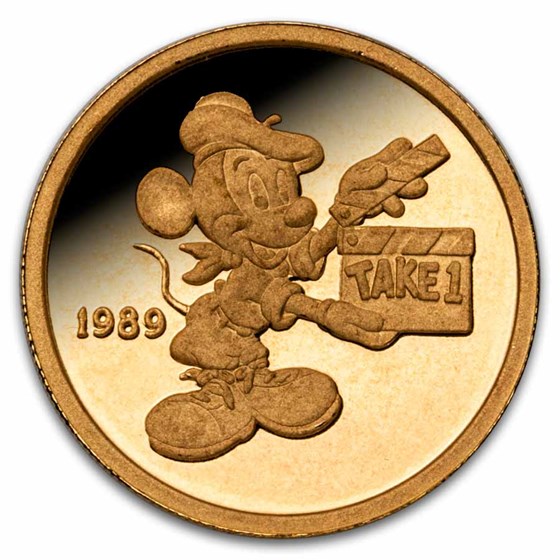 1 oz Gold Round - Hollywood Mickey (4 Piece Proof Set, #34/89)