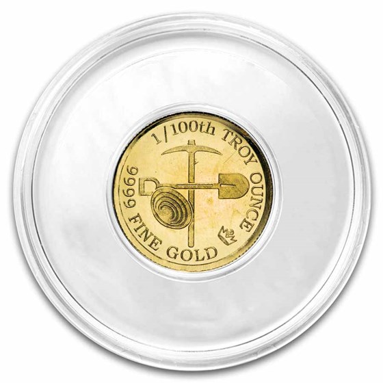 1/100 oz Gold Round: Gold Prospector - MPM