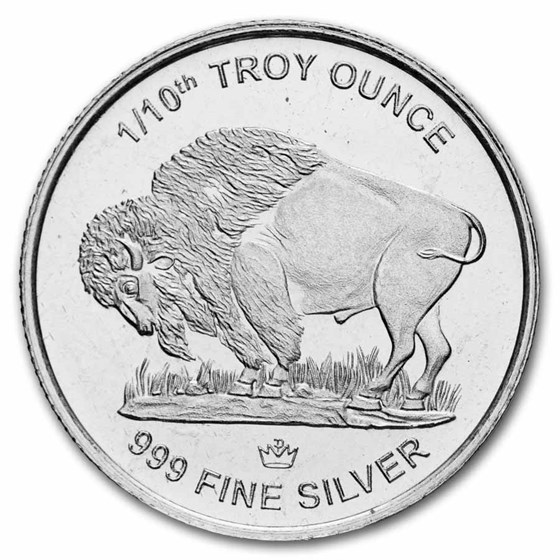 1/10 oz Silver Round - Buffalo/Indian Head