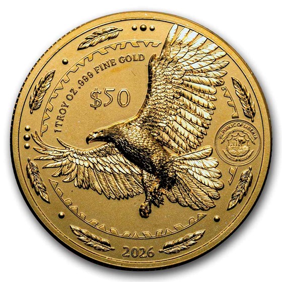 2026 Liberia 1 oz Gold Sacagawea Double Eagle UHR