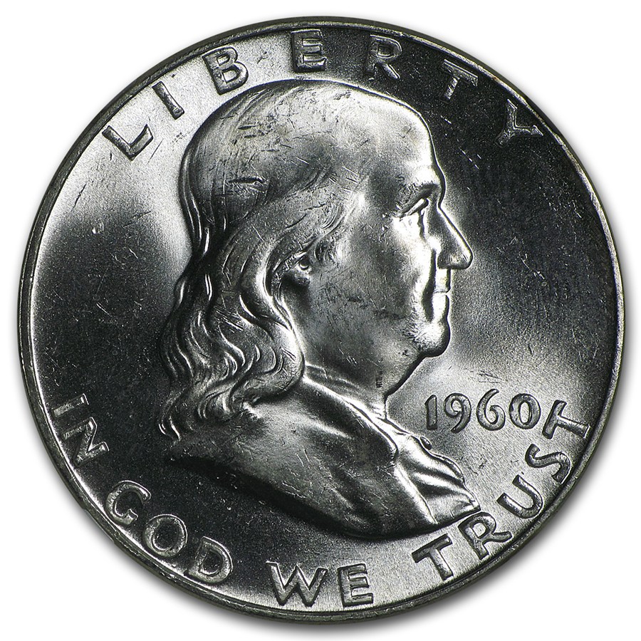 1960 Franklin Half Dollar MS-64 NGC