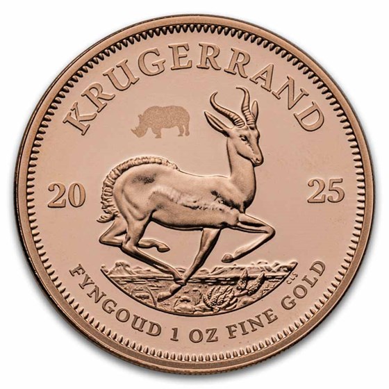 2025 South Africa 2-Coin Gold Krugerrand &amp; Rhino Proof Set
