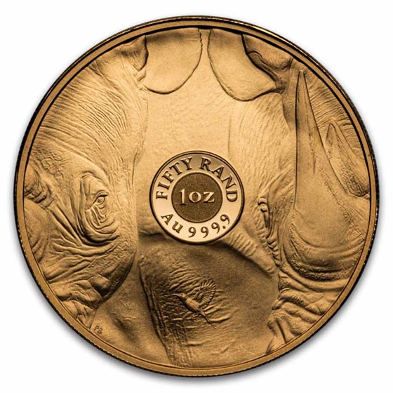 2025 South Africa 2-Coin Gold Krugerrand &amp; Rhino Proof Set