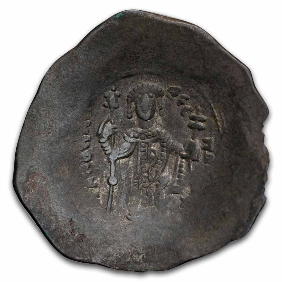 Byzantine Billon Aspron Trachy Manuel I (1143-1180 AD) XF