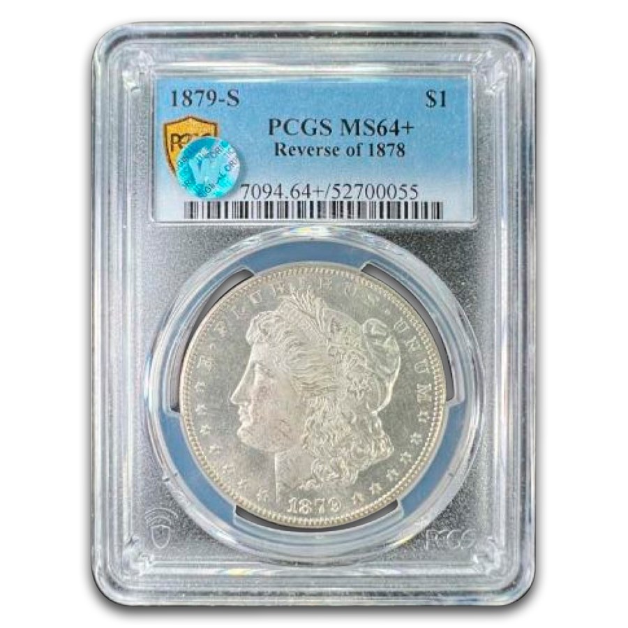 1879-S Morgan Dollar Rev of 78 MS-64+ PCGS