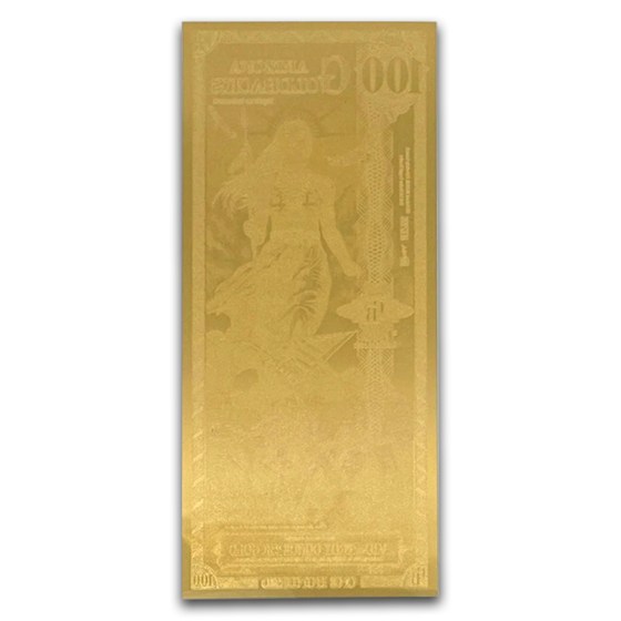 2025 100 Arizona Goldback Aurum Gold Foil Note 24k PCGS 70 Alpha