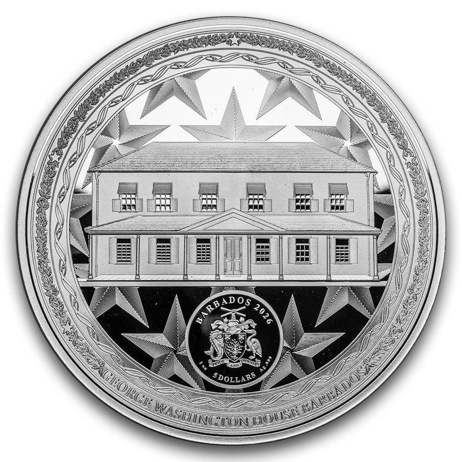 2026 Barbados 1 oz Silver Committee of Five: Thomas Jefferson