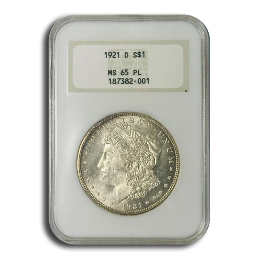 1921-D Morgan Dollar MS-65 NGC (PL)