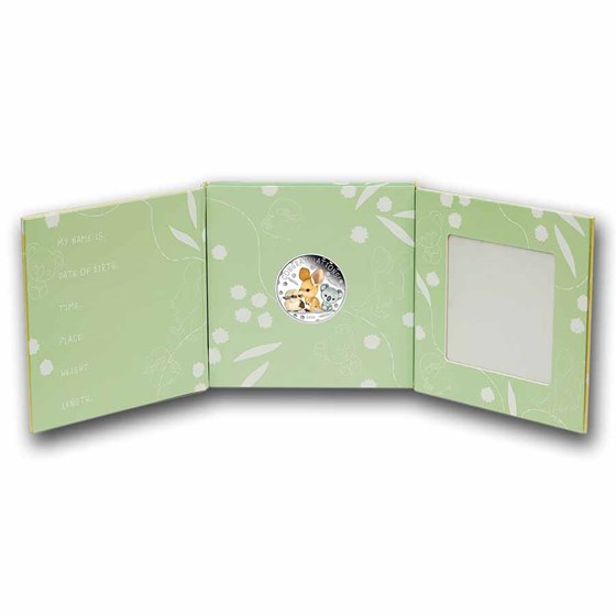 2026 Tuvalu 1/2 oz Silver Colorized Newborn Proof (Box)