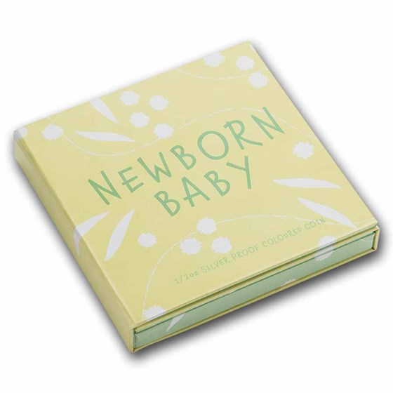 2026 Tuvalu 1/2 oz Silver Colorized Newborn Proof (Box)