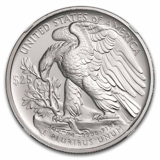 2023-W 1 oz Burnished American Palladium Eagle MS-70 NGC