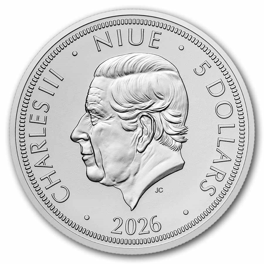 2026 Niue 2 oz Silver Czech Lion BU