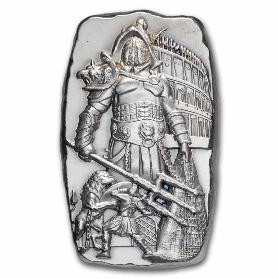 2 oz Hand Poured Silver - The Gladiator