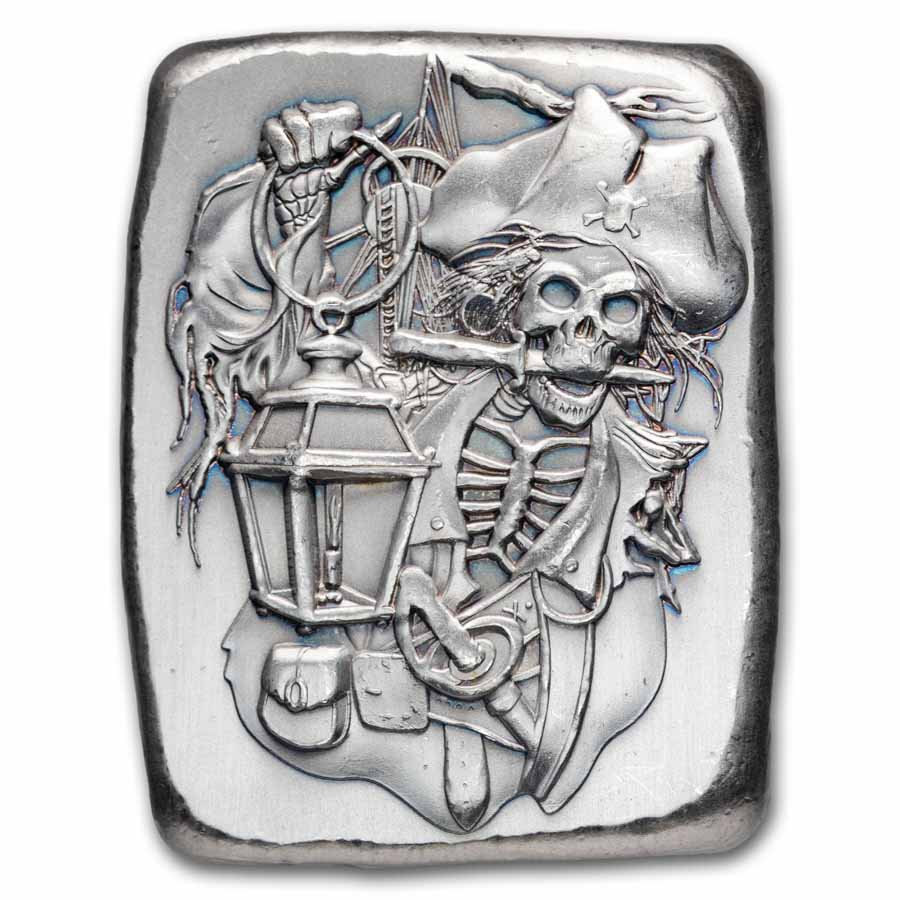 2 oz Hand Poured Silver - Ghost Lantern
