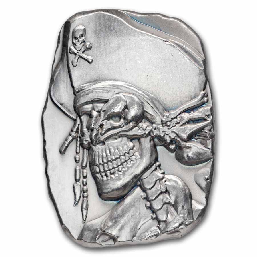 1 oz Hand Poured Silver - Bones & Beak