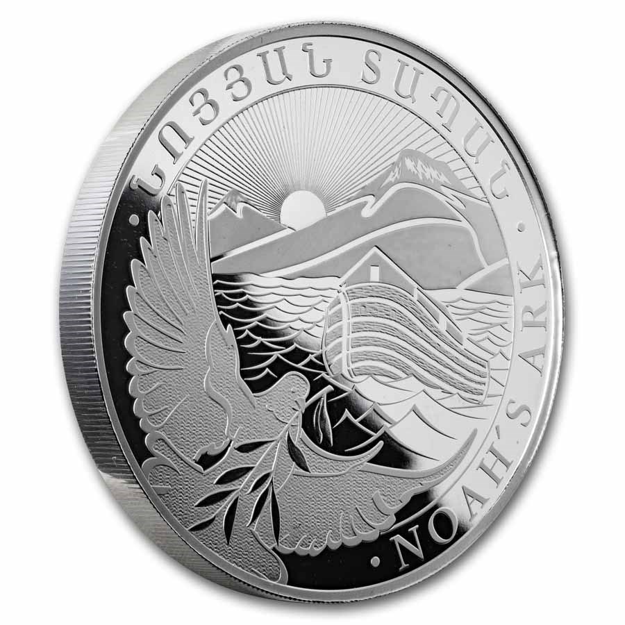 2026 Armenia 10 oz Silver 5000 Drams Noah’s Ark BU