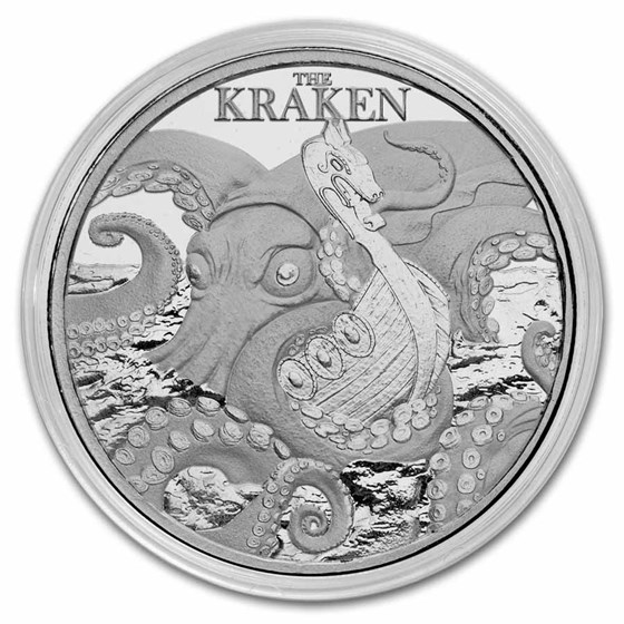 2026 Niue 1 oz Silver Mythical Creatures; The Kraken BU