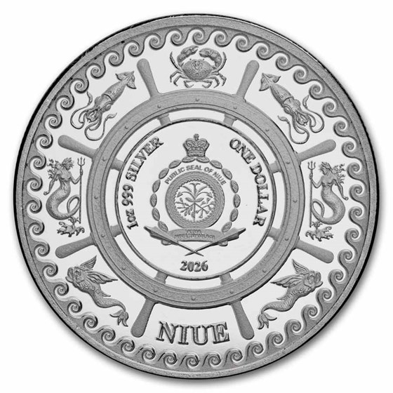 2026 Niue 1 oz Silver The Kraken MD® Premier + PCGS FS