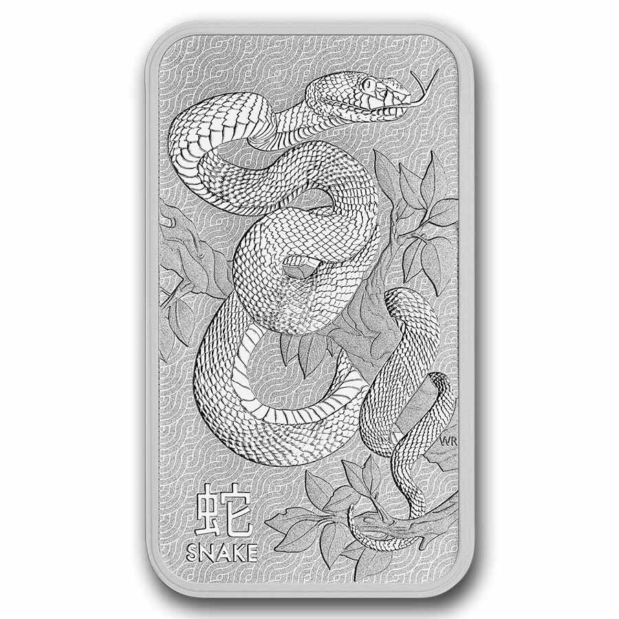 Australia 1 oz Silver Lunar Year of the Snake Bar