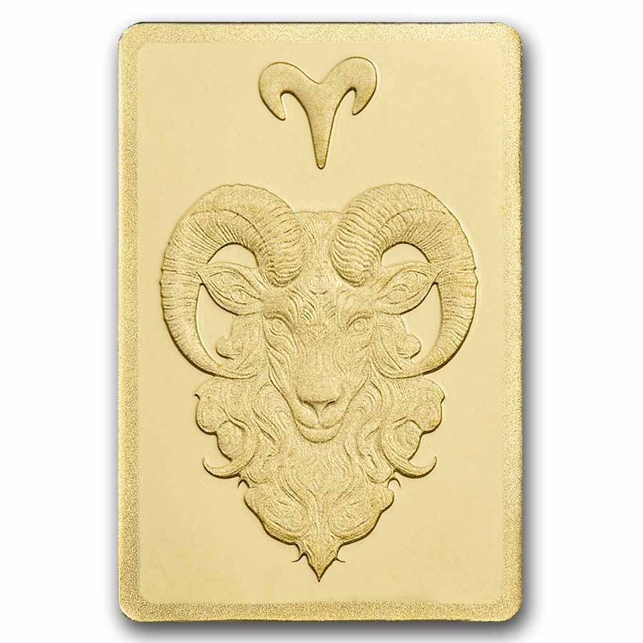 1/2 gram Gold Bar - PAMP Suisse Zodiacs: Aries 1/2 gram Gold Bar - PAMP Suisse Zodiacs: Aries