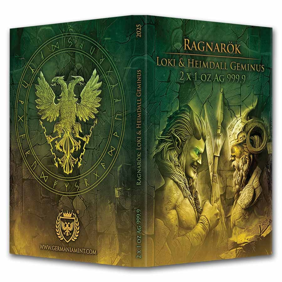 2025 Germania Ragnarok: Loki & Heimdall Geminus 2x1 oz Silver BU