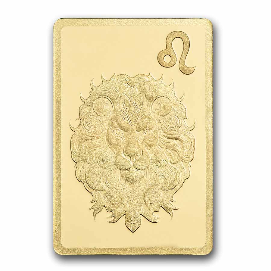 1/2 gram Gold Bar - PAMP Suisse Zodiacs: Leo