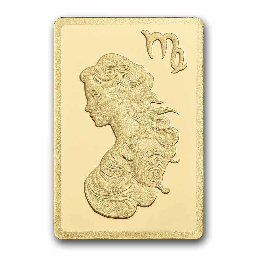 1/2 gram Gold Bar - PAMP Suisse Zodiacs: Virgo