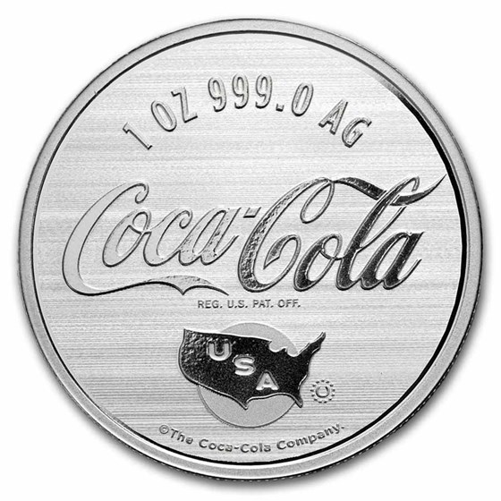 Coca-Cola® 1 oz Silver Colorized Americana (in TEP)