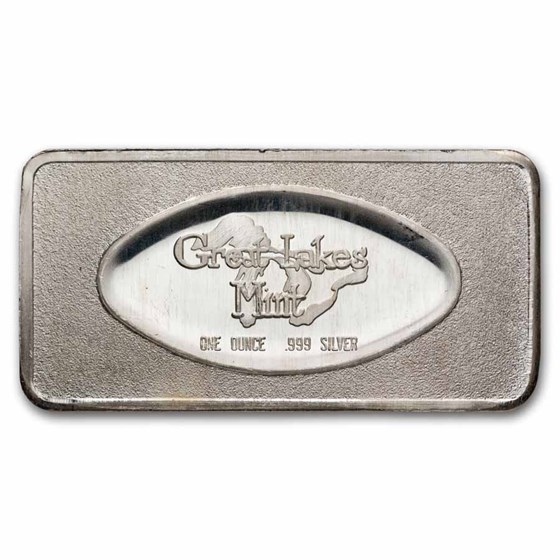 1 oz Silver Art Bar - Great Lakes Mint (1973 Gods/Goddess Series)