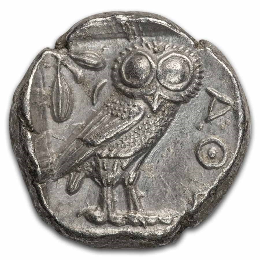 Attica Athens AR Tetradrachm Owl (440-404 BC) MS