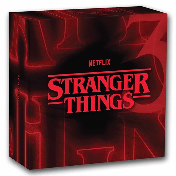 2026 TUV 1 oz Silver Colorized Stranger Things Season 3 Coin Box