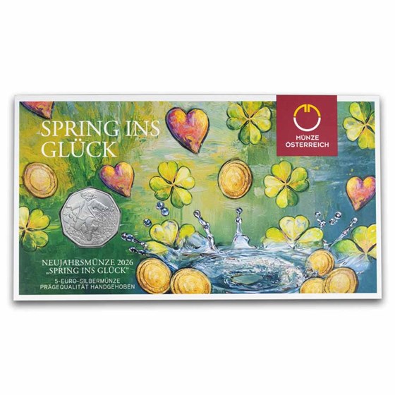 2026 Austria Silver €5 New Year's: Jump for Joy