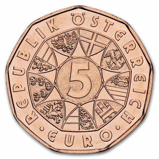 2026 Austria Copper €5 New Year's: Jump for Joy
