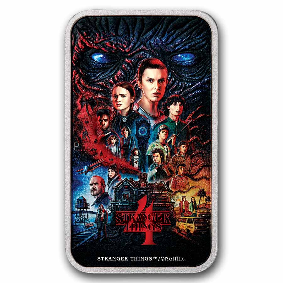 2026 TUV 1 oz Silver Colorized Stranger Things Season 4 Coin Box