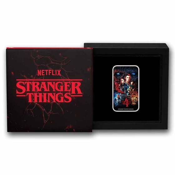 2026 TUV 1 oz Silver Colorized Stranger Things Season 4 Coin Box