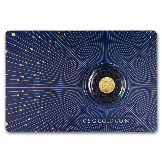 2026 Fiji 1/2 gram Gold Lunar Year of the Horse (In Blister Pack)