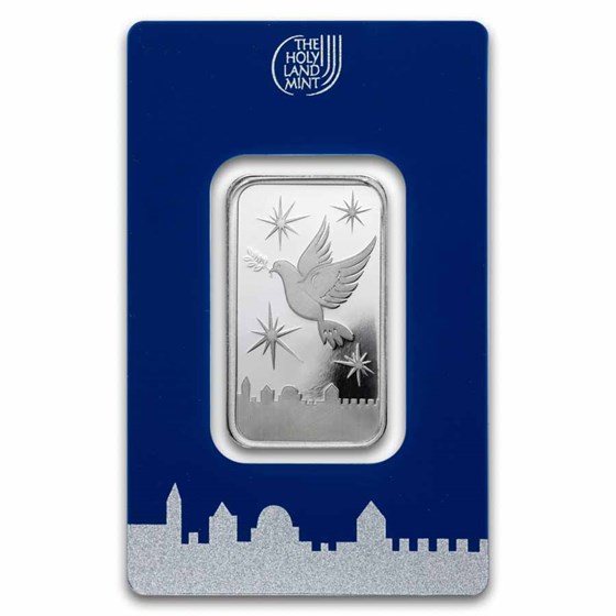 20 gram Silver Bar - Holy Land Mint (Dove of Peace)
