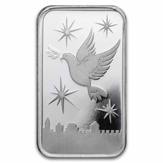 20 gram Silver Bar - Holy Land Mint (Dove of Peace)