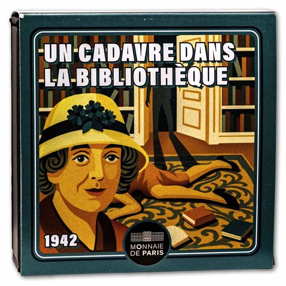2026 Silver €10 Proof Agatha Christie - The Body in the Library