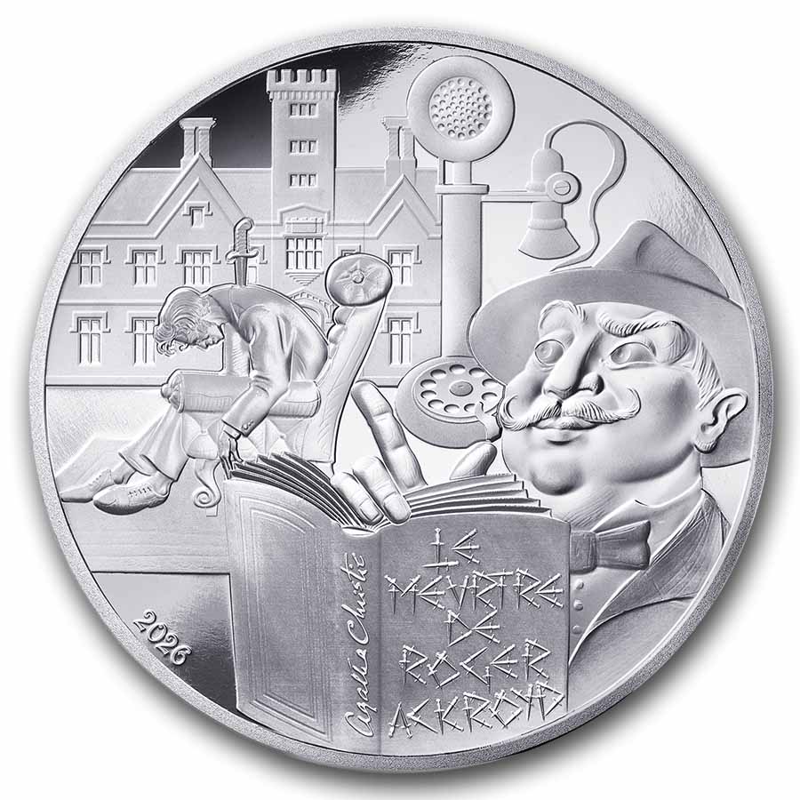 2026 Silver €10 Prf Agatha Christie - The Murder of Roger Ackroyd