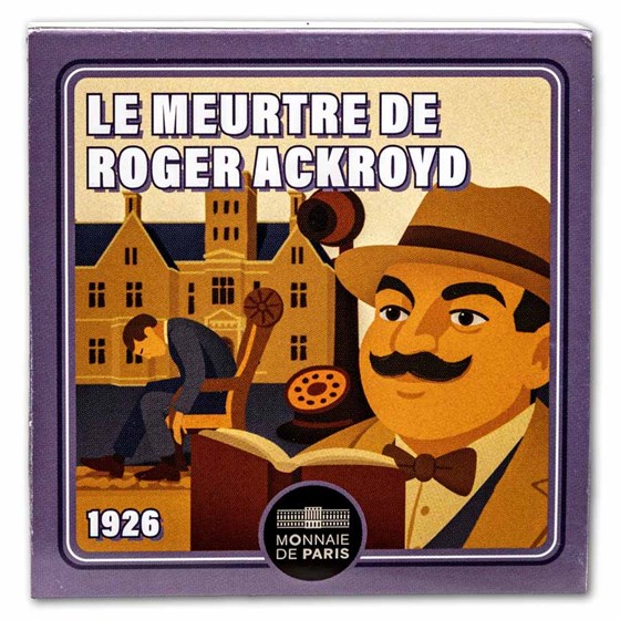 2026 Silver €10 Prf Agatha Christie - The Murder of Roger Ackroyd