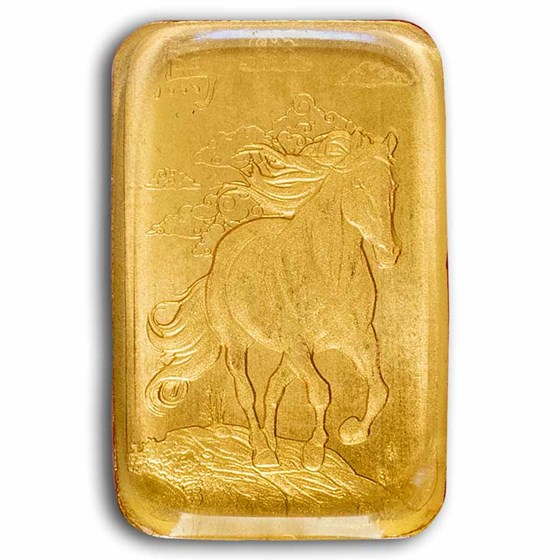 25x1 gram Gold Bar PAMP Suisse Lunar Horse Multigram (In Assay)