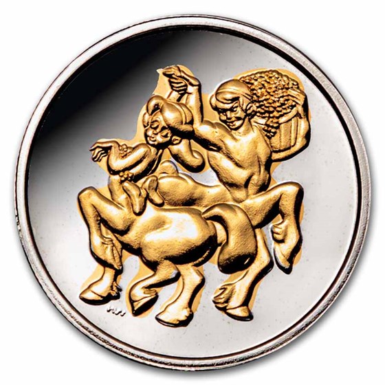 1 oz Silver Round - Disney's Fantasia 50th Ann 22K (7 Coin Set)
