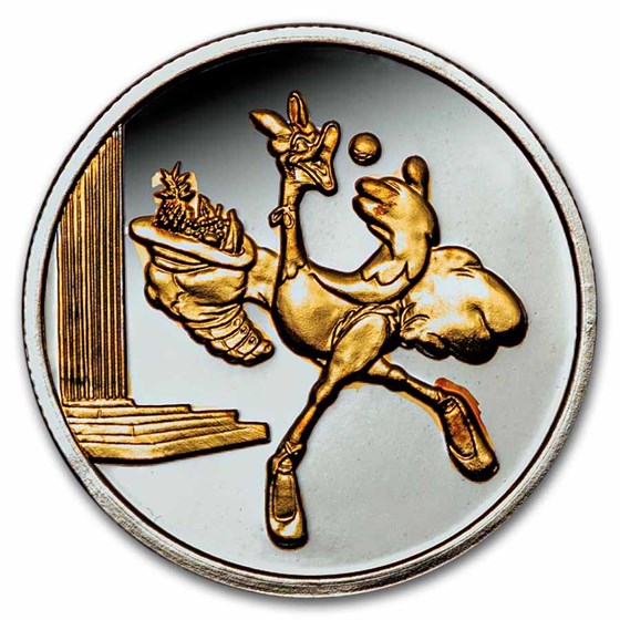 1 oz Silver Round - Disney's Fantasia 50th Ann 22K (7 Coin Set)