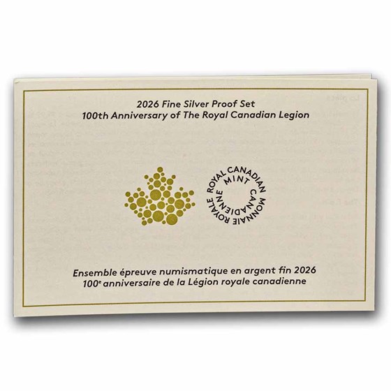2026 Silver Dollar Pf Set 100th Anniv. of Royal Canadian Legion