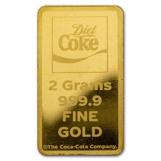 2 gram Gold Bar in TEP - Coca-Cola® Diet Coke